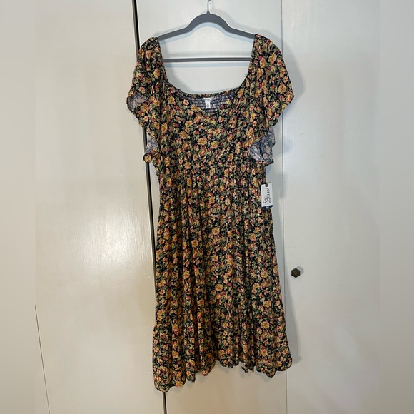 Terra & Sky brown sleeveless mini dress casual sundress - Picture 9 of 9